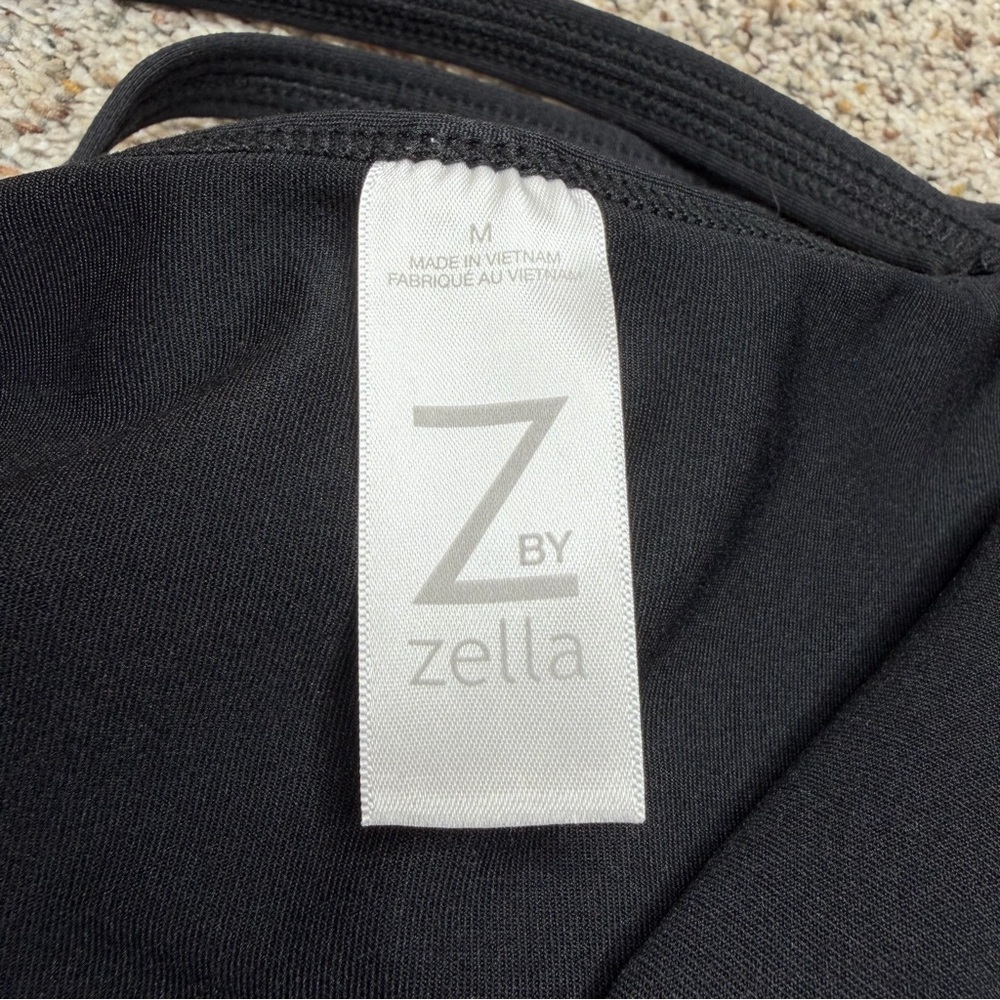 Z By Zella Motion Tank Dress Black Medium M Activewear Mini Racerback Tennis - Picture 6 of 12